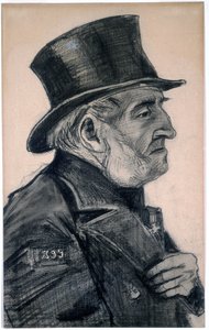 Ein Almosenhausmann mit Zylinder, 1882 von Vincent van Gogh